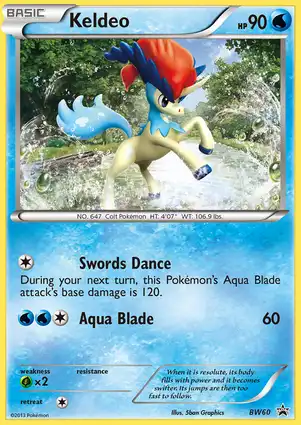 Keldeo BW60 Black & White Promos