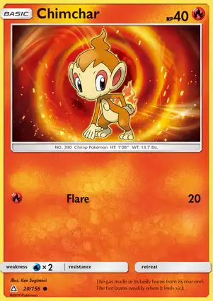 Chimchar 20/156 Ultra Prism
