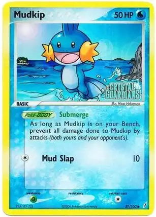 Mudkip 57/100 EX Crystal Guardians