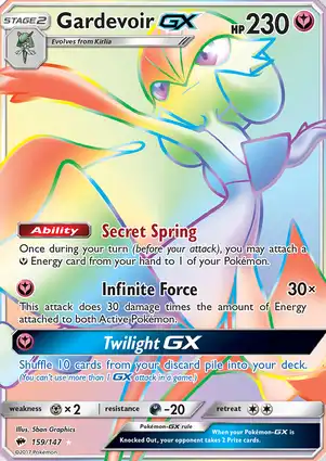 Gardevoir-GX 159/147 Burning Shadows