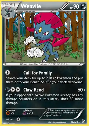 Weavile 52/106 Flashfire