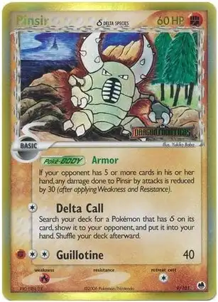 Pinsir 9/101 EX Dragon Frontiers