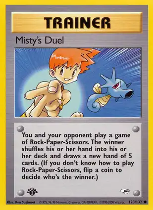 Misty's Duel 123/132 Gym Heroes 1st Edition