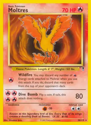 Moltres 30/110 Legendary Collection