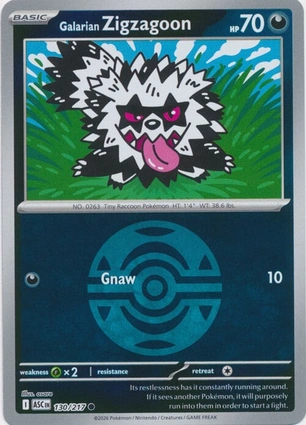 Galarian Zigzagoon 130/217 Ascended Heroes