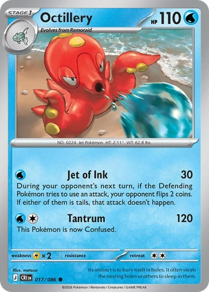 Octillery 017/086 Chaos Rising