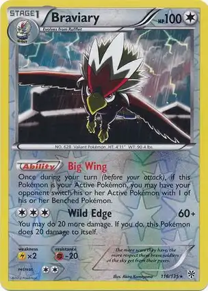 Braviary 116/135 Plasma Storm