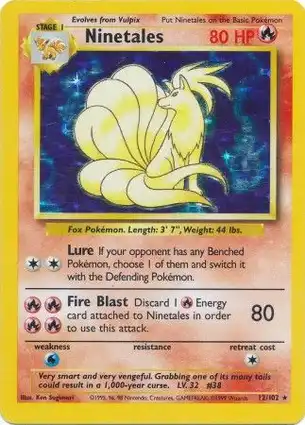 Ninetales 12/102 Base Set Unlimited