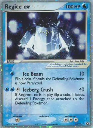 Regice ex 98/106 EX Emerald