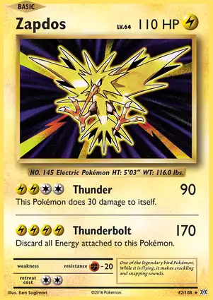 Zapdos 42/108 Evolutions