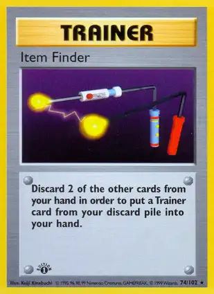 Item Finder 74/102 Base Set 1st Edition