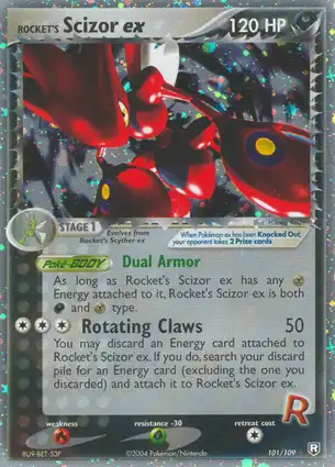 Rocket's Scizor ex 101/109 EX Team Rocket Returns