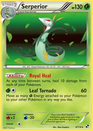 Serperior 6/114 Black & White