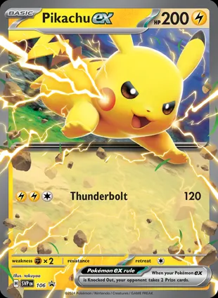 Pikachu ex 106 Scarlet & Violet Promos