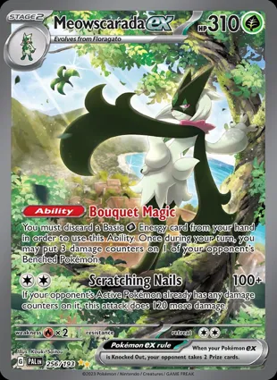 Meowscarada ex 256/193 Paldea Evolved