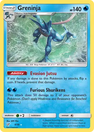 Greninja 9/18 Detective Pikachu