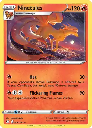 Ninetales 025/192 Rebel Clash