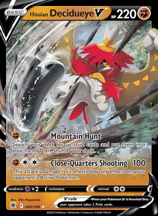 Hisuian Decidueye V 083/189 Astral Radiance