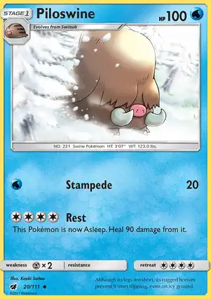 Piloswine 20/111 Crimson Invasion