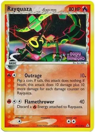 Rayquaza 26/110 EX Holon Phantoms