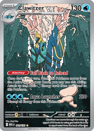 Clawitzer 141/132 Mega Evolution
