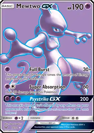 Mewtwo-GX 72/73 Shining Legends