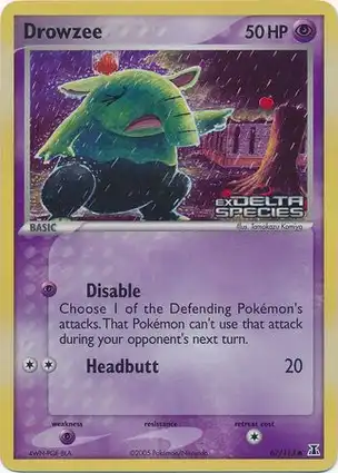 Drowzee 67/113 EX Delta Species