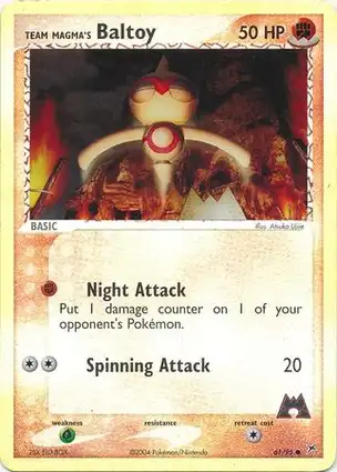 Team Magma's Baltoy 61/95 EX Team Magma vs Team Aqua