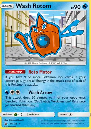 Wash Rotom 40/156 Ultra Prism