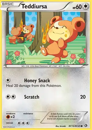Teddiursa RC15/RC25 Legendary Treasures