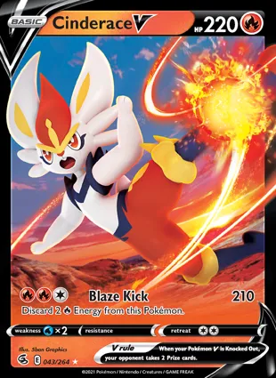 Cinderace V 043/264 Fusion Strike