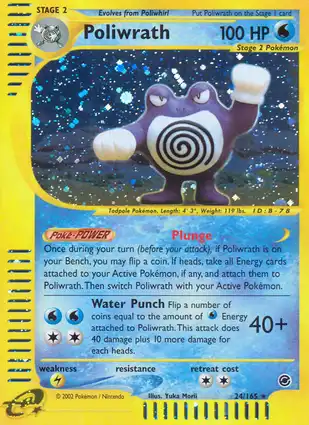 Poliwrath 24/165 Expedition Base Set