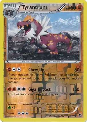 Tyrantrum 62/111 Furious Fists
