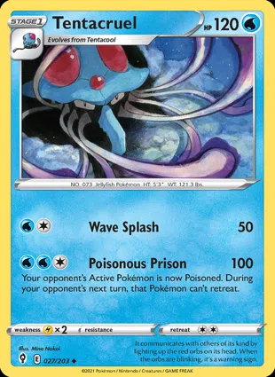 Tentacruel 027/203 Evolving Skies