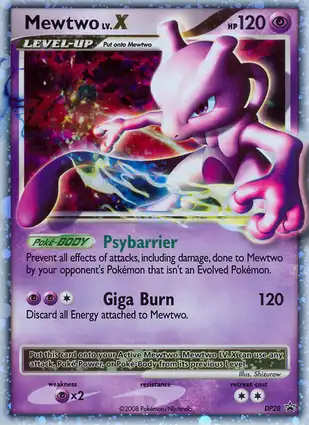 Mewtwo LV.X DP28 Diamond & Pearl Promos