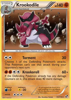 Krookodile 65/114 Black & White