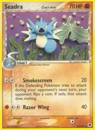 Seadra 22/101 EX Dragon Frontiers