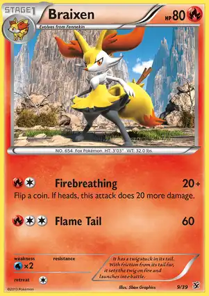 Braixen 9/39 Kalos Starter Set