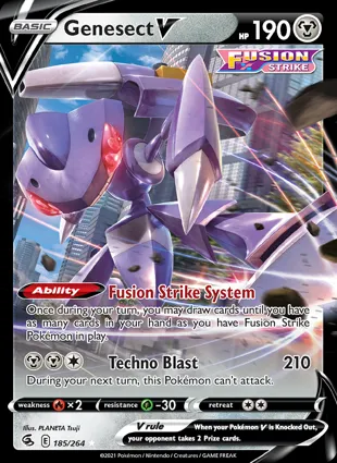 Genesect V 185/264 Fusion Strike