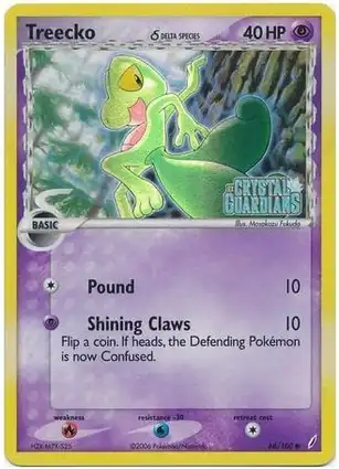 Treecko 68/100 EX Crystal Guardians