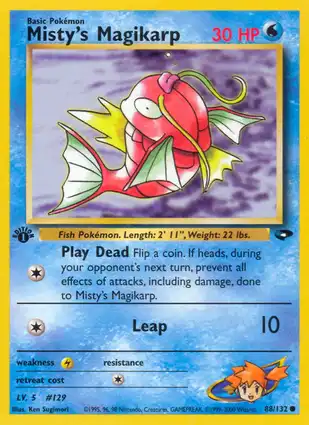 Misty's Magikarp 88/132 Gym Challenge 1st Edition