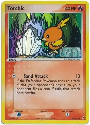 Torchic 66/100 EX Crystal Guardians
