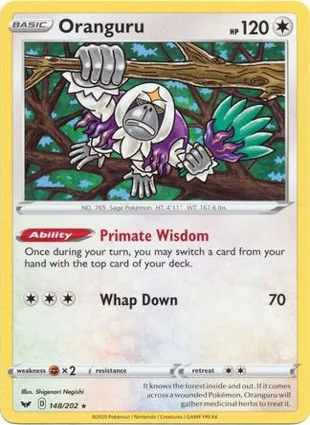 Oranguru 148/202 Sword & Shield