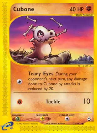 Cubone 72/147 Aquapolis