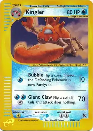 Kingler 15/165 Expedition Base Set