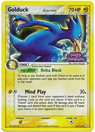 Golduck 43/110 EX Holon Phantoms
