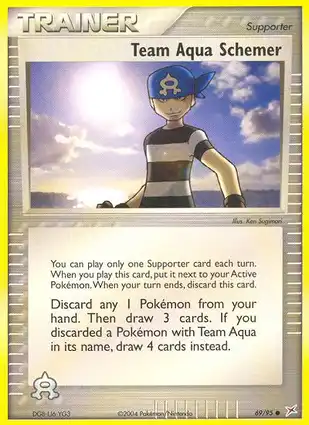 Team Aqua Schemer 69/95 EX Team Magma vs Team Aqua