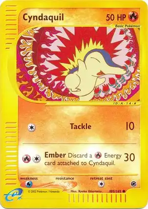 Cyndaquil 105/165 Expedition Base Set