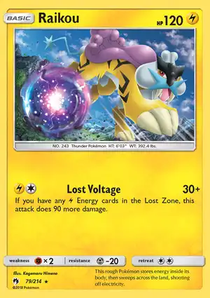 Raikou 79/214 Lost Thunder