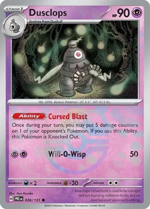 Dusclops 036/131 Prismatic Evolutions